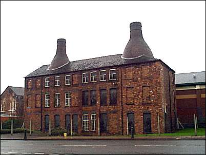 Two remaining bottle kilns at the Commerce Street Works