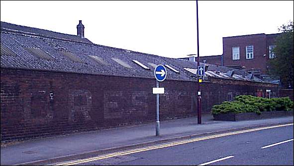 the painted name on the wall on Flemming Road reads 'Crescent Pottery'  