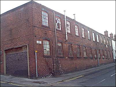 Remains of the works frontage - on Floyd Street