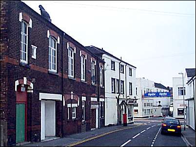 View down Trade Street, the Talbot Hotel is at the bottom left of Trade Street,