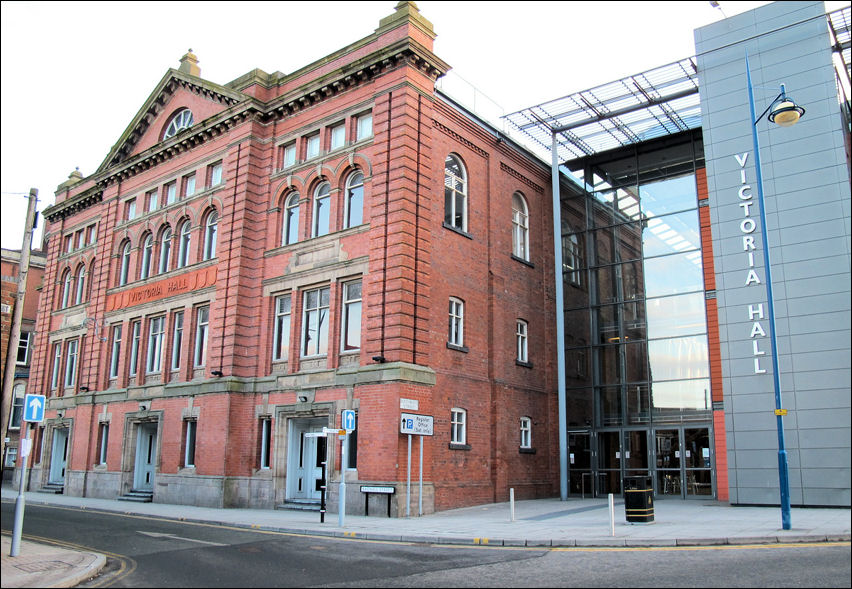 Victoria Hall, Hanley - with the extension