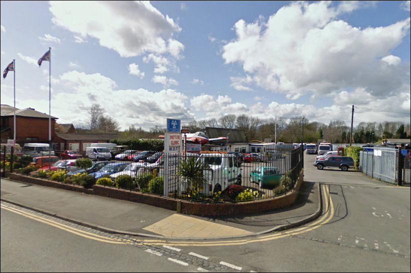 this car repair and MOT centre 'Motor Clinic' now occupies the site of the old Longton High School
