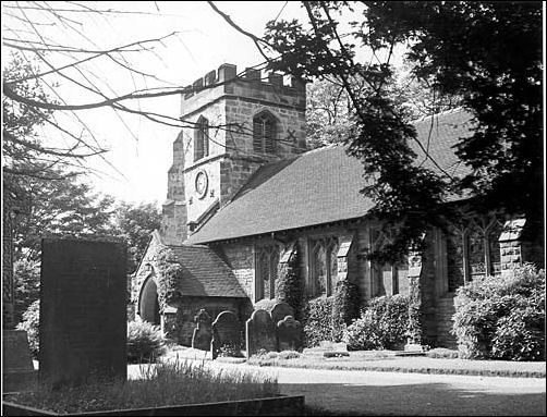 St. John's Church is situated close to Barlaston Hall. 
