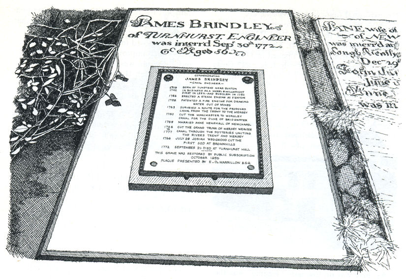 James Brindley's Grave, Newchapel
