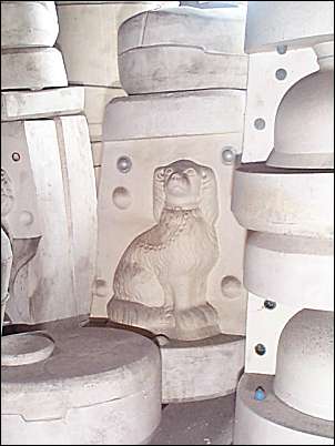 Mould for the world famous "Staffordshire Dog"
