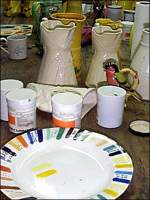 Sample colours and plate
