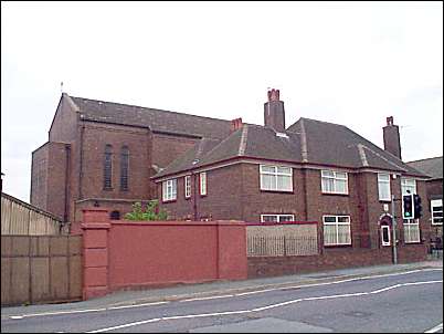 St Peter's Church - showing the Manse and the Church