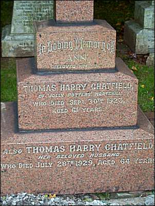 Thomas Harry Chatfield - Jolly Potters, Hartshill