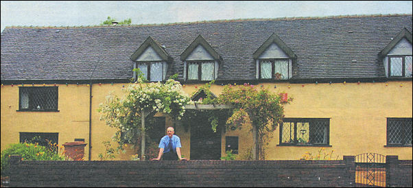Steve Birks outside the converted cottages in Grove Road 