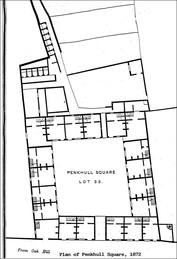 1872 Plan of Penkhull Square