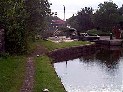 Locks on the Caldon canal, just by the pottery works location