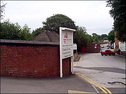 The top entrance to Cauldon Collage
