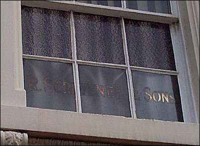 Window marking: 'R. Scrivener & Sons'