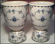 2 Eggcups, 4 1/4" tall, marked "Allerton's, England"