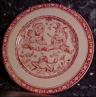 Plate from a Punch and Judy Tea Set