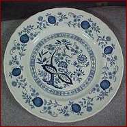 Blue heritage pattern plate
