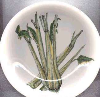 Example of British Art Deco pottery by Clarice Cliff.