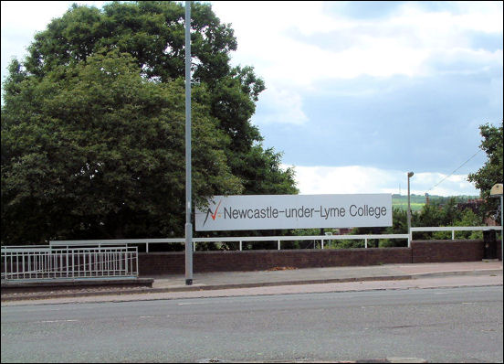 Newcastle-under-Lyme College on the A34 