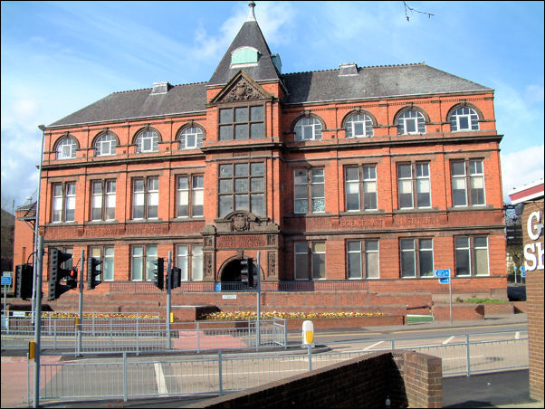 Tunstall Public Library, formerly Victoria Institute, and public baths - opened 1889