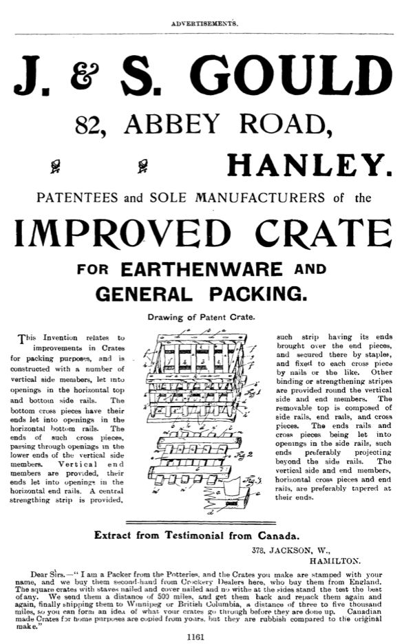 J & S Gould, Crate Makers, Abbey Road, Hanley