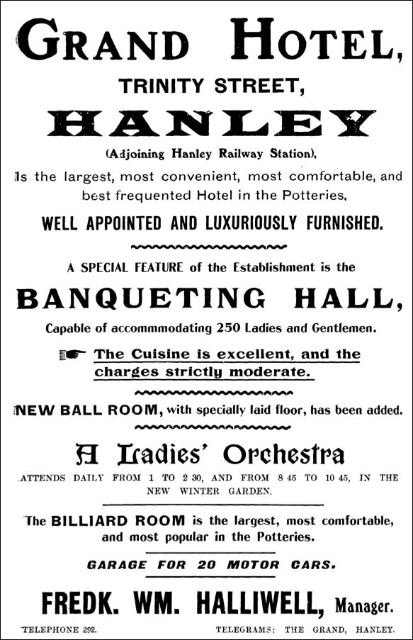 Grand Hotel, Trinity Street, Hanley