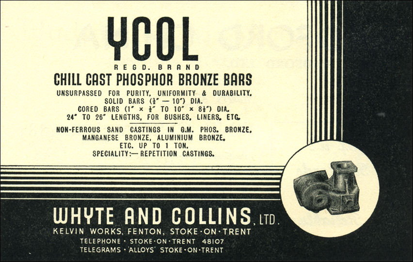 Whyte and Collins Ltd, Non-ferrous founders