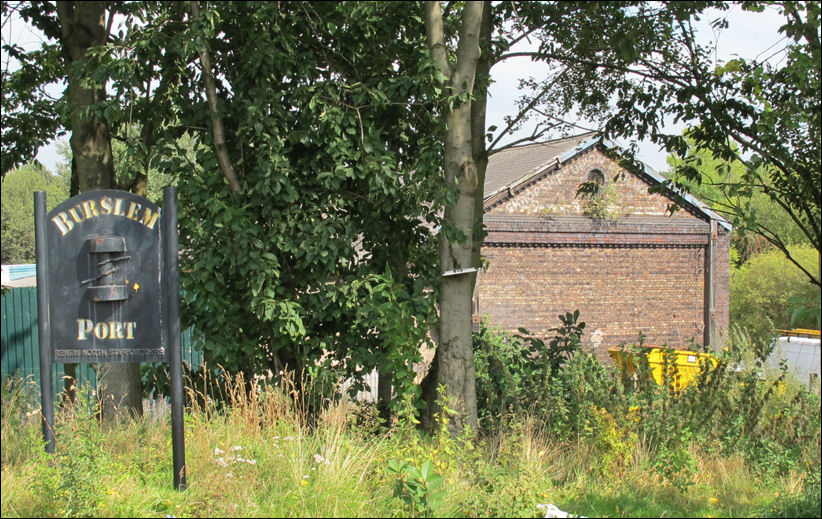 Shropshire Union Railways & Canal Co. wharf buildings on Burslem Branch Canal