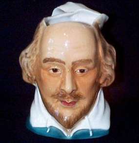 Sylvac Hand Painted William Shakespeare Toby Jug