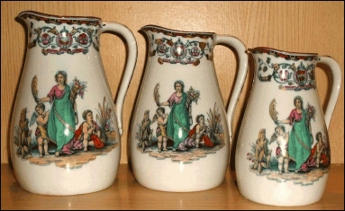  Beech and Hancock jugs in the POMONA pattern