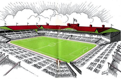 Artists impression of proposed Vale Park 