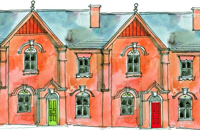 Terrace Houses in Hitchman Street, Fenton
