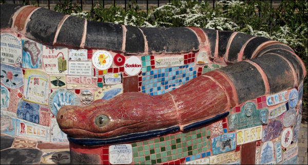 Philip Hardaker?s bench and the 'Python of Peace'