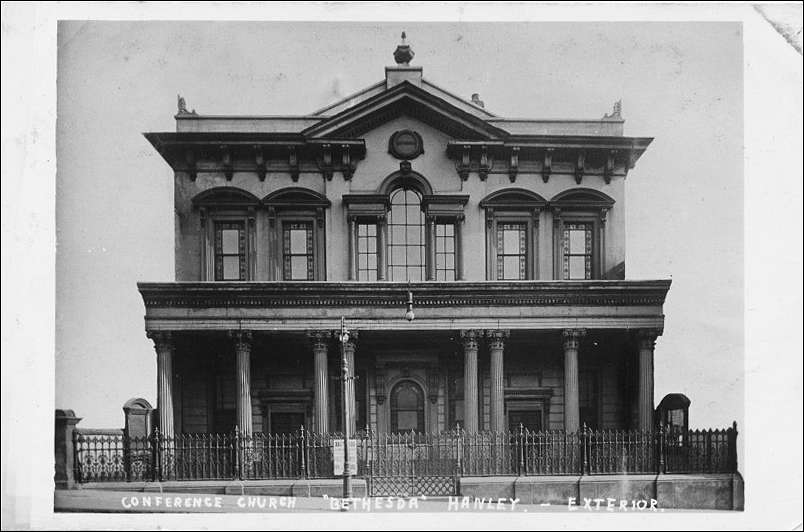 Bethesda in Hanley was the Conference Church for the whole of the Methodist New Connexion