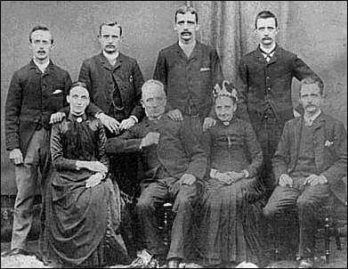 February 18, 1884 photo of the HADFIELD family of Stoke-on-Trent