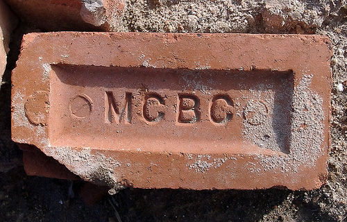 Brick from the Mow Cop Brick Co Ltd