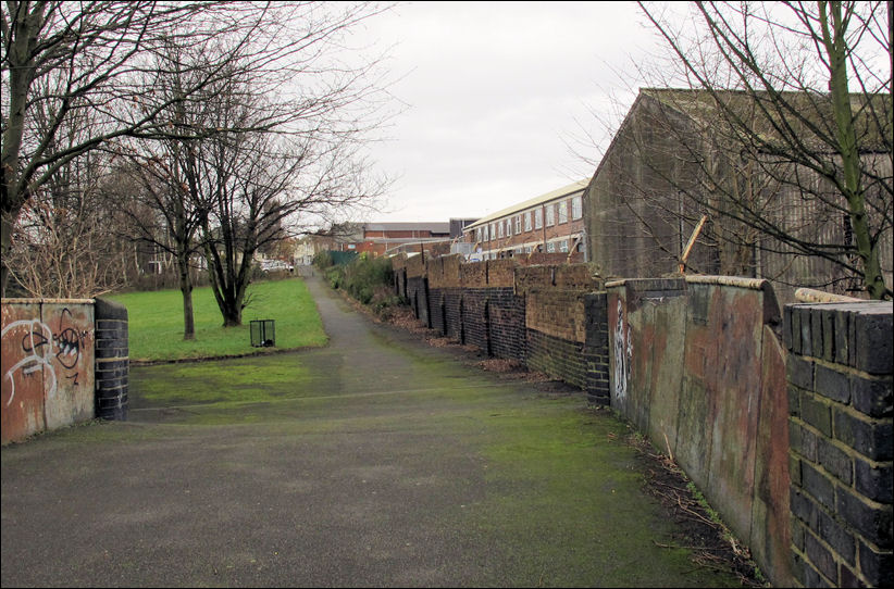 Foot bridge over the Caldon Canal at the Bedford Street Locks - this is Bedford Street 