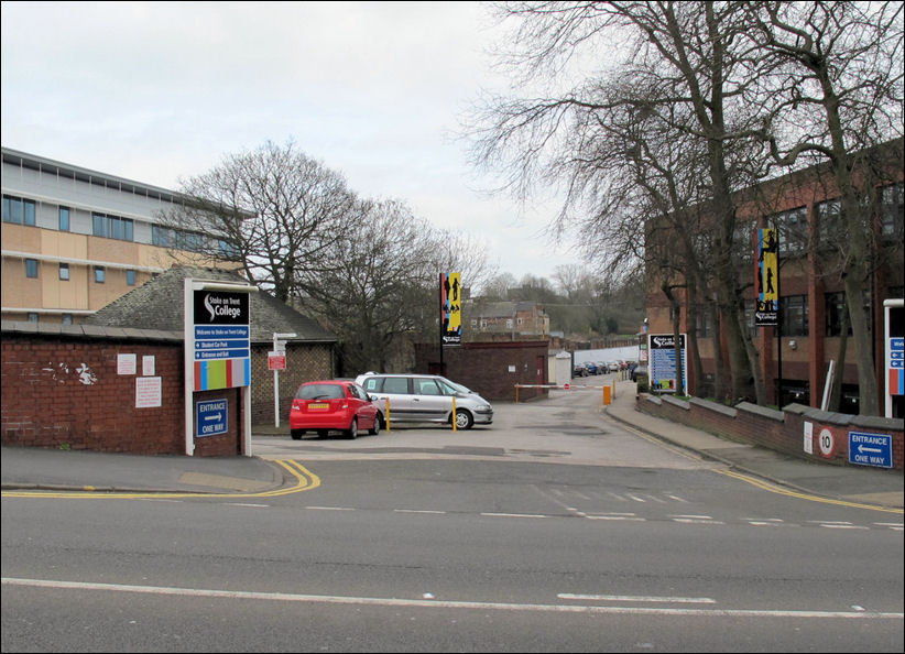 Cauldon Place - the entrance to Stoke-on-Trent College