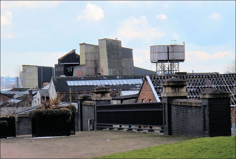 Bridge No.8 in the foreground - in the background is Endeka Ceramics 