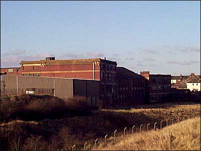 The old co-op bakery building alongside the bed of the old Burslem Branch Canal 