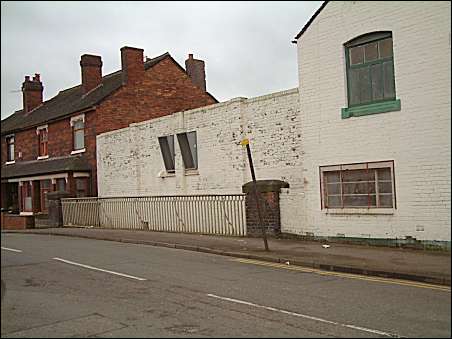 the site of a bridge in Corporation Street where both parapets have survived. 