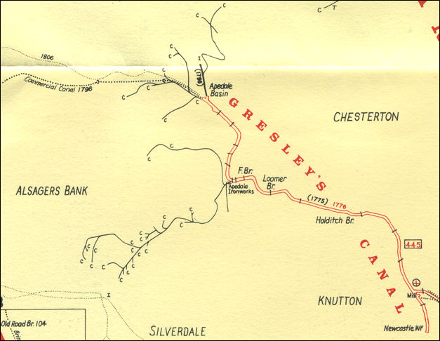 the full extent of the Gresley Canal 