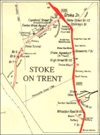 Junction of the Newcastle Canal - from "Canals of North Staffordshire"