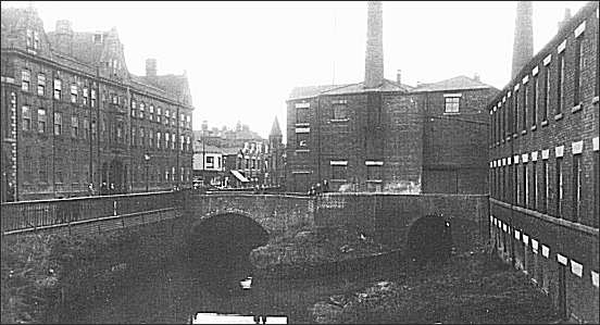 The tunnels were the canal enters Stoke town