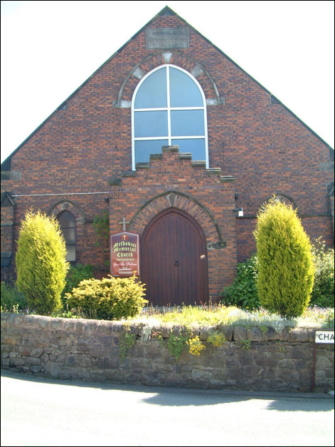 Harriseahead Primitive Methodist Memorial Church in Chapel Lane