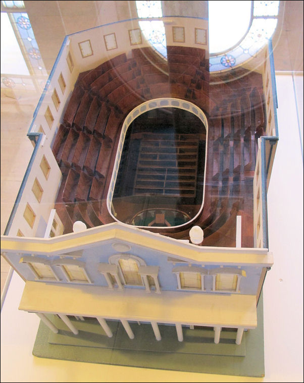 Model of the interior of the Bethesda Methodist Church