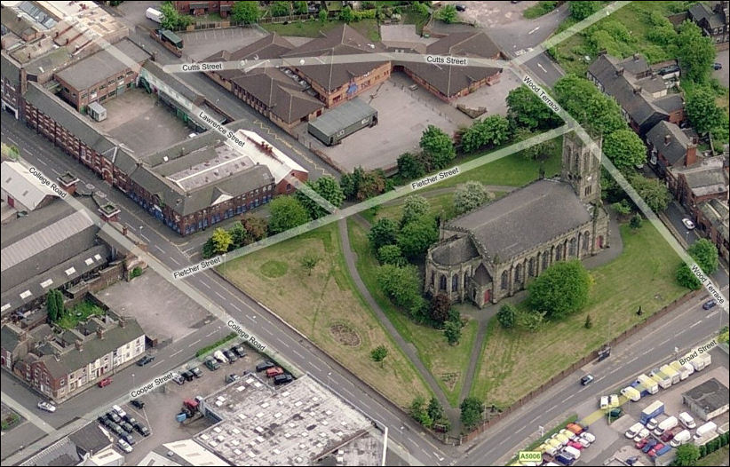 St. Mark's Church, corner of Broad Street and College Road, Shelton