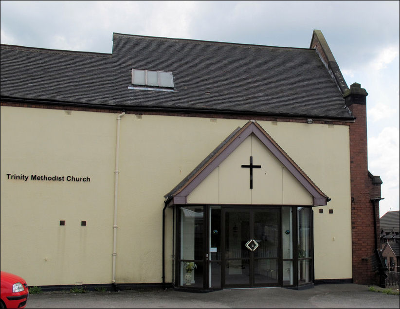 Trinity Methodist Church - entrance from Bold Street