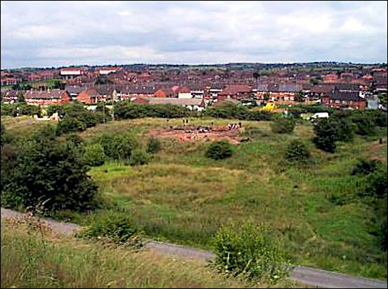 location of the excavation work on Berryhill Fields