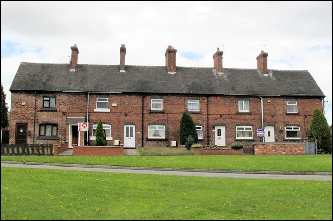 At the head of Tilery Lane, the line of late 19th century terraced cottages