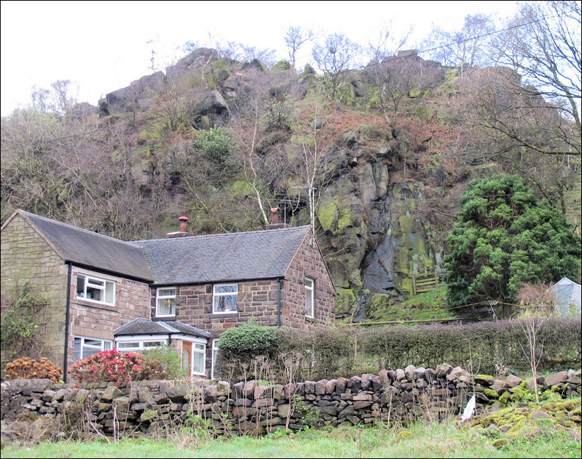 Wetley Rocks - an outcrop of Triassic rock 